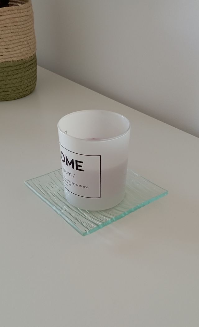 Plato de cristal para decoración