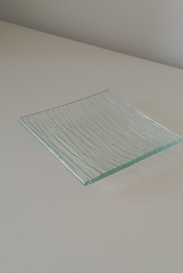 Plato de cristal para decoración