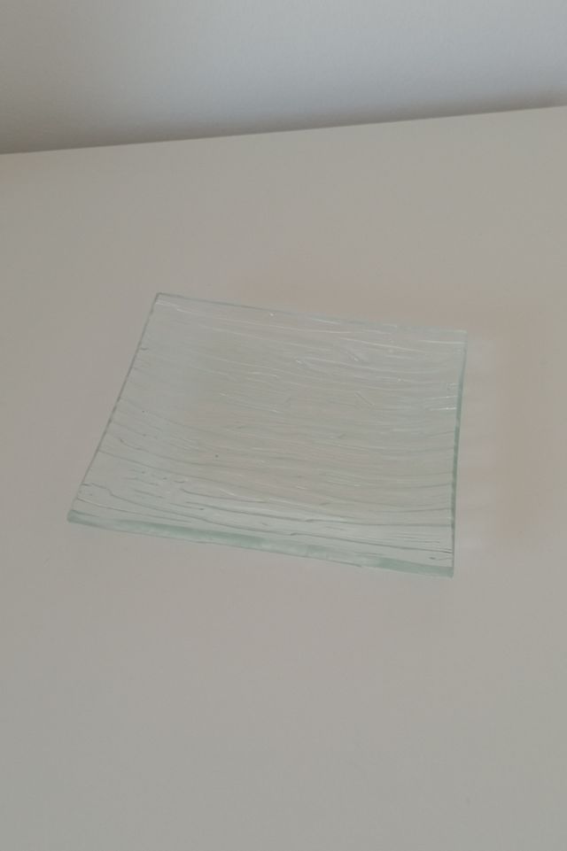 Plato de cristal para decoración