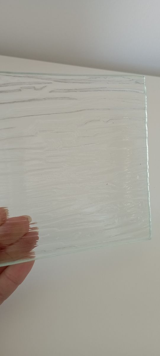 Plato de cristal para decoración