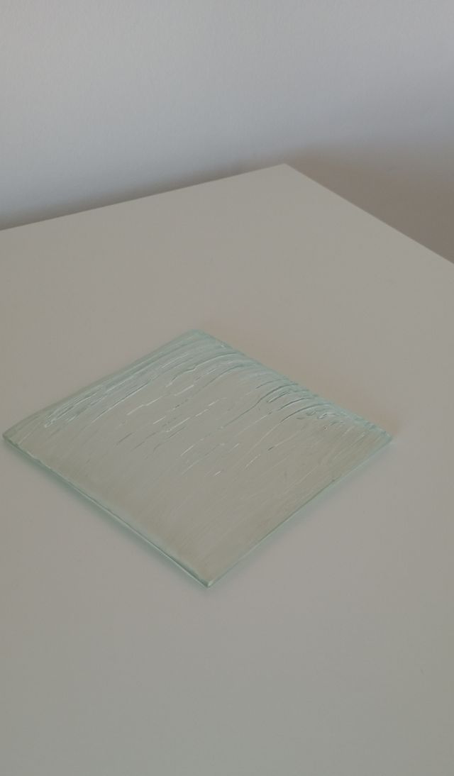 Plato de cristal para decoración