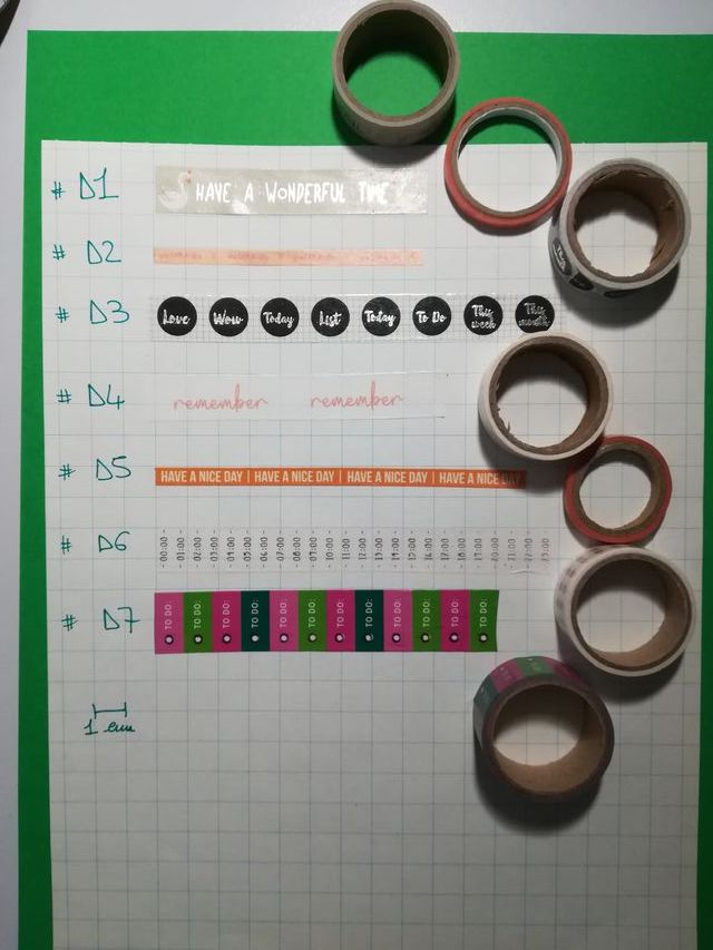 day washi tape loisirs creatif ocio hobby