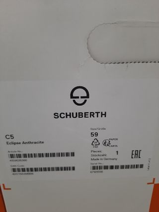 Cascos moto (SCHUBERTH) talla L - XS