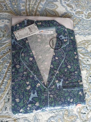 Nuevo Pijama camisero talla L (40 ) Algodón W'S