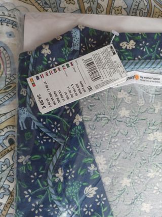 Nuevo Pijama camisero talla L (40 ) Algodón W'S