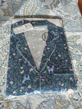 Nuevo Pijama camisero talla L (40 ) Algodón W'S