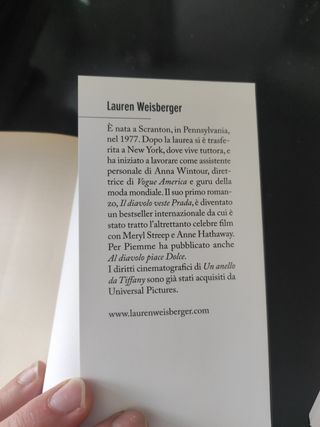 Libro Lauren Weisberger