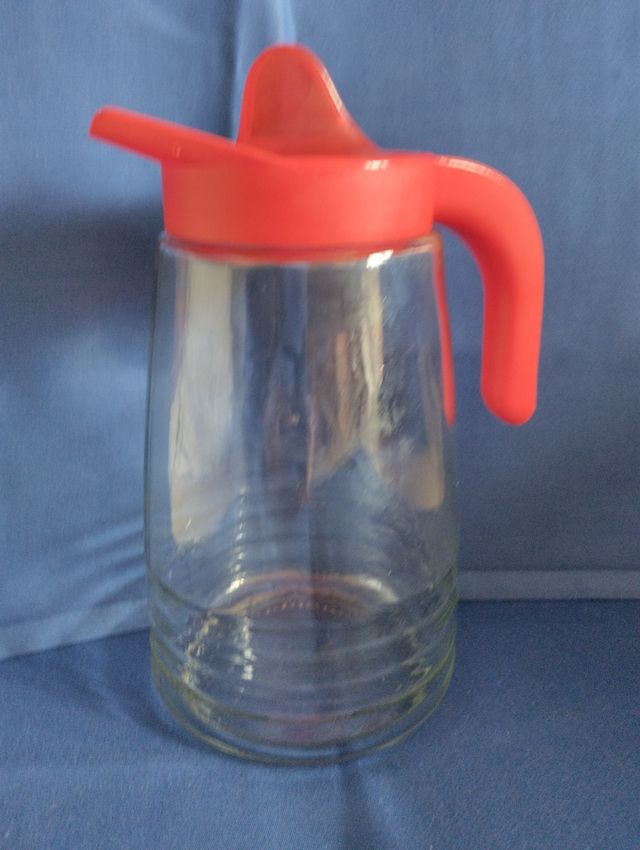 Jarra de vidrio gran capacidad. Vintage