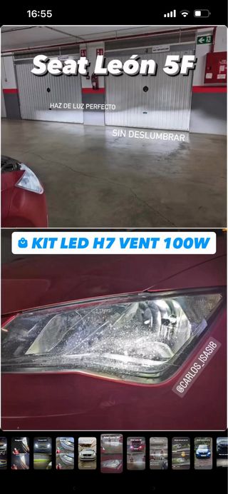 Kit LED H4 vent 100W (pregunta por otras)