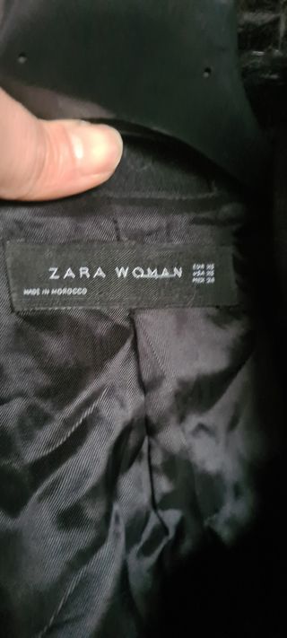 Zara cappotto lana con cappuccio 