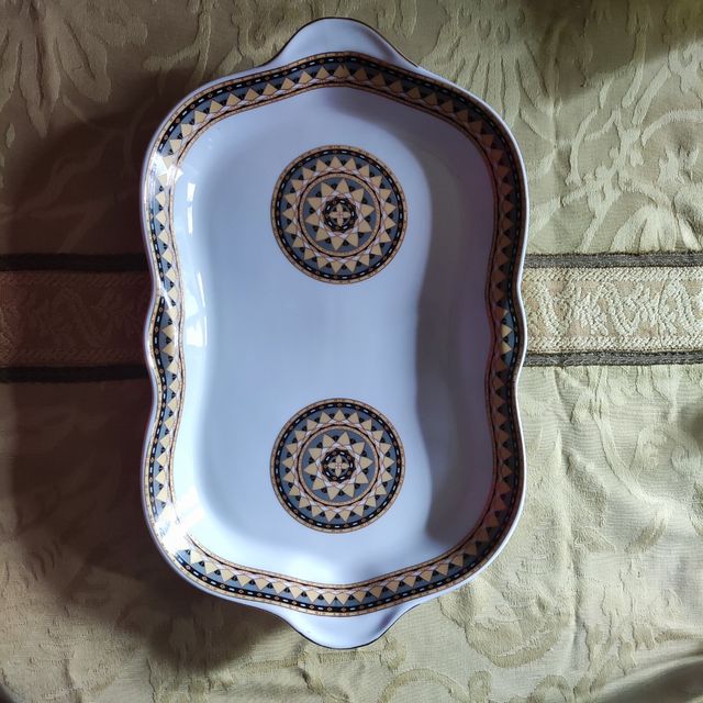 Piatto da portata 41x26cm in porcellana