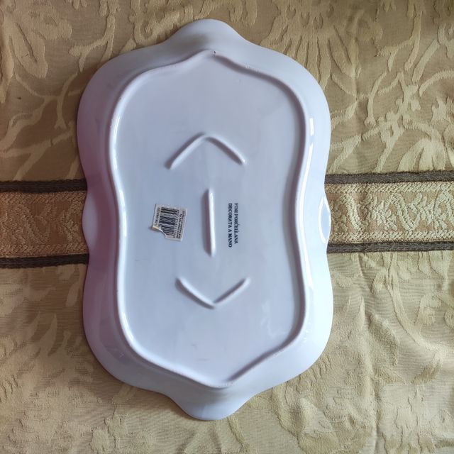 Piatto da portata 41x26cm in porcellana