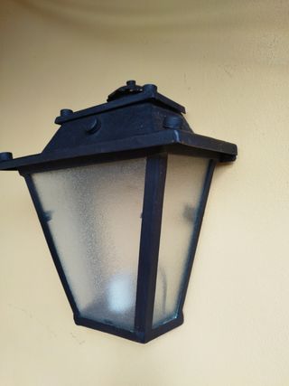 Farol Forja Aplique Pared