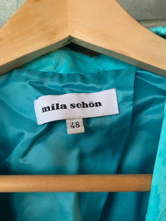 Tailleur con gonna azzurro