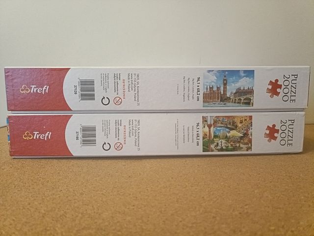 2 puzzles Trefl 2000 piezas 