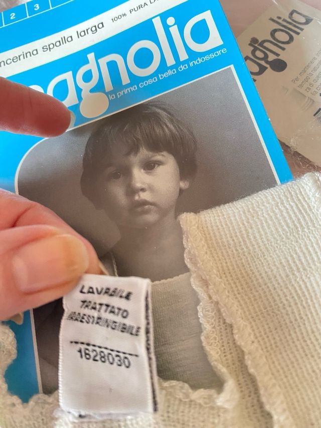 neonato 3 camicette/pancerine in lana Magnolia