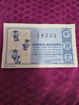 Décimo loteria antiguo