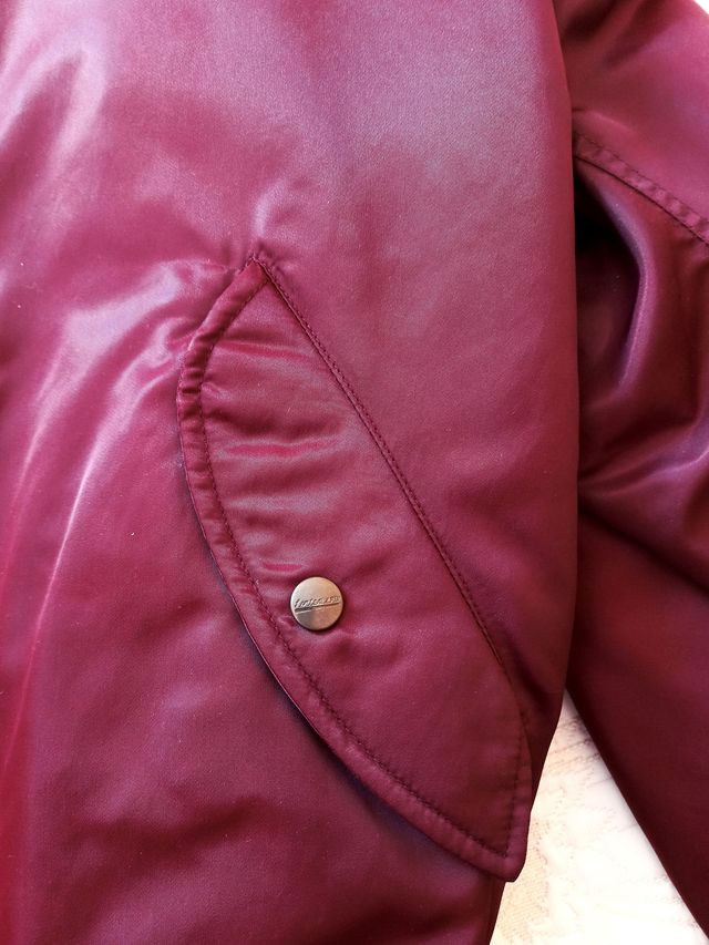 Cazadora bomber hombre -oversize- color Burgundy
