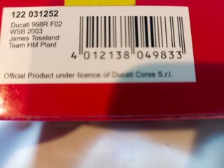 Ducati 998R F02 JAMES TOSELAND WSB 2003