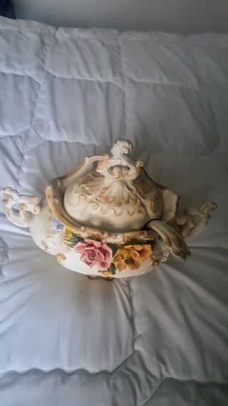 Zuppiera vintage Capodimonte