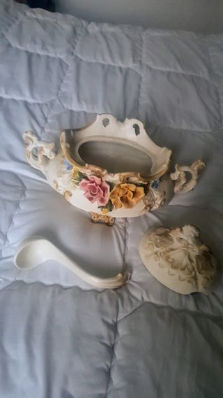 Zuppiera vintage Capodimonte