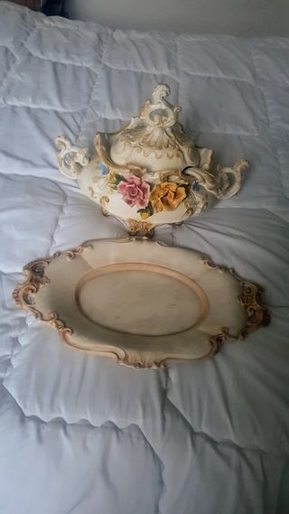Zuppiera vintage Capodimonte