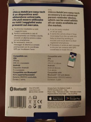 Chicco BebèCare Dispositivo anti-abbandono
