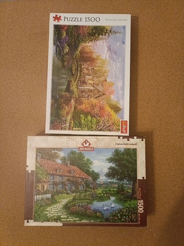 2 puzzles 1500 pzas Trefl y Art Puzzle 