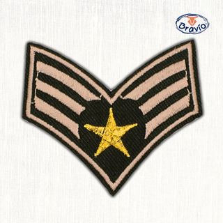 Parche térmico insignia/galones/rangos militares