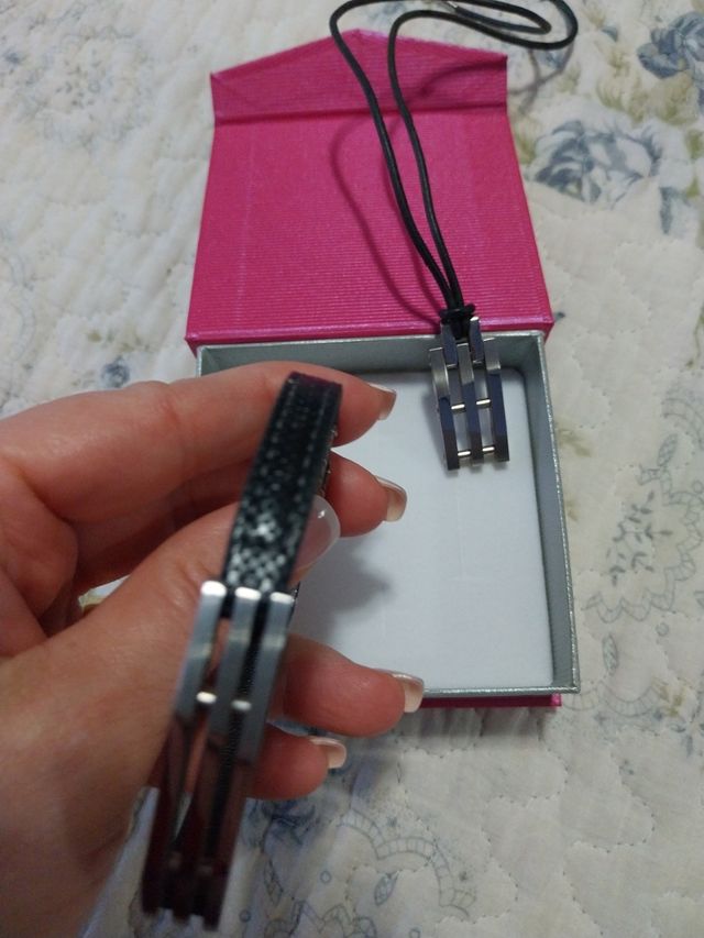 Colgante y pulsera hombre lotus