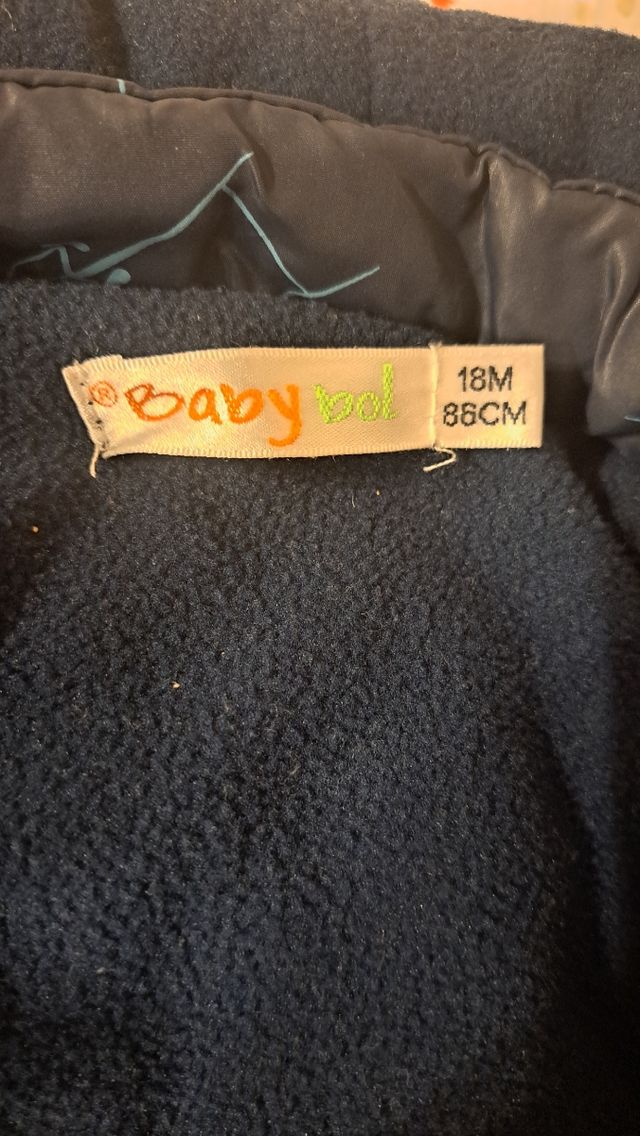 Abrigo niño invierno 18m 86cm Baby bol