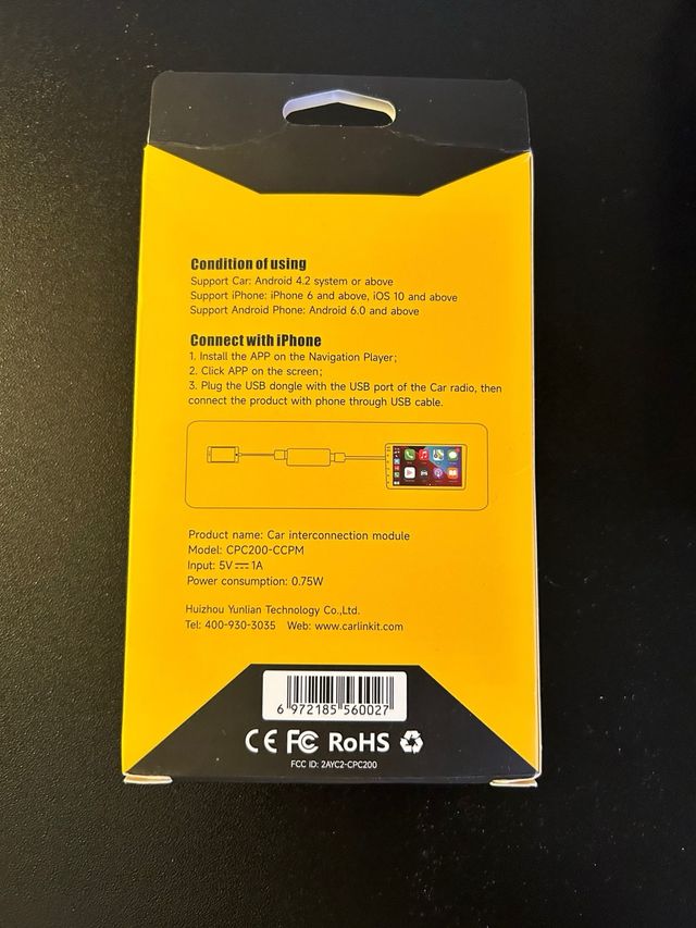 Carlink sin estrenar