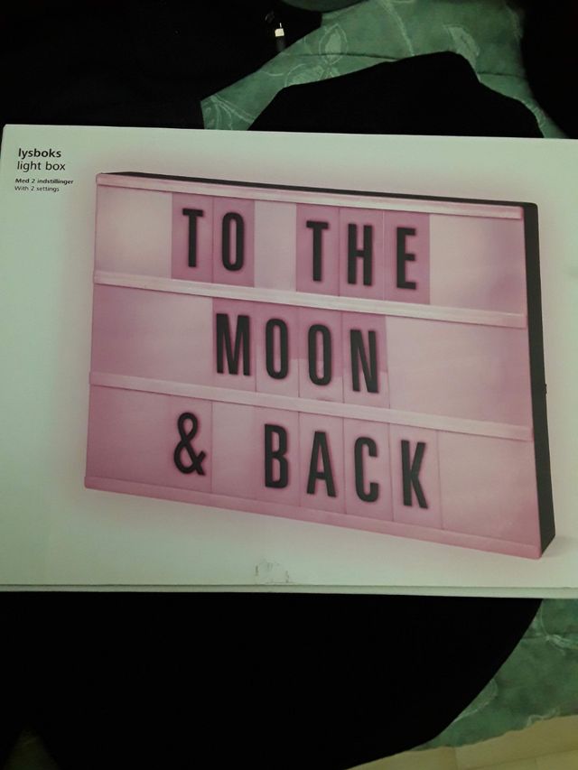 Cornice luminosa con lettere nuova