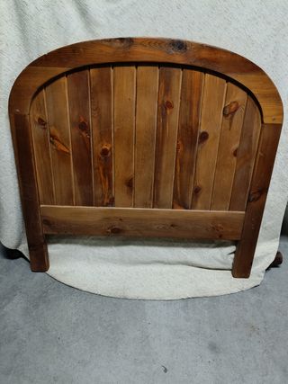 Cabecero de madera natural cama de 90