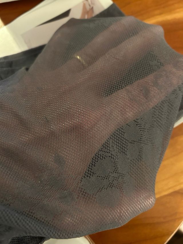 Collant donna fantasia (ricamo fiori)