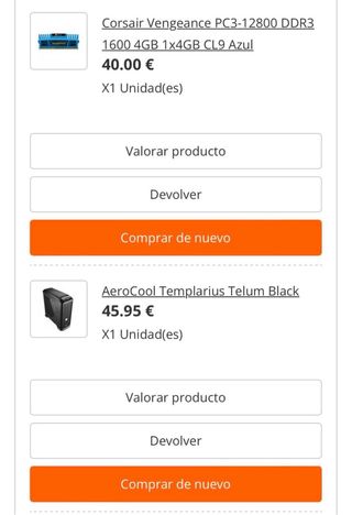 Ordenador de sobremesa (comprado por piezas)