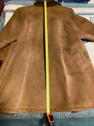 Abrigo piel vuelta marrón
