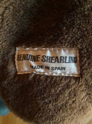 Abrigo piel vuelta marrón