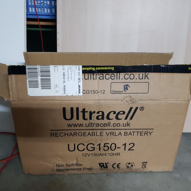 Batería UCG AGM ultracel 150ah camper autocaravana