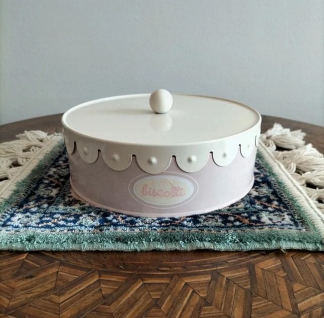 Biscottiera in metallo "Cuore di"