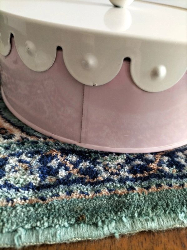 Biscottiera in metallo "Cuore di"