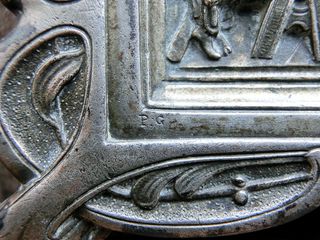 SANTA CENA MODERNISTA PEQUEÑA PLACA RELIGIOSA P.G.