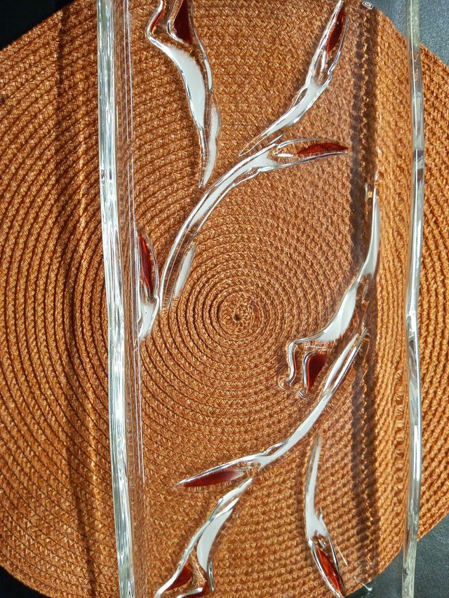 ¡Oportunidad! Jarrón y bandeja a juego