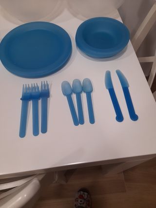 Juego platos para camping
