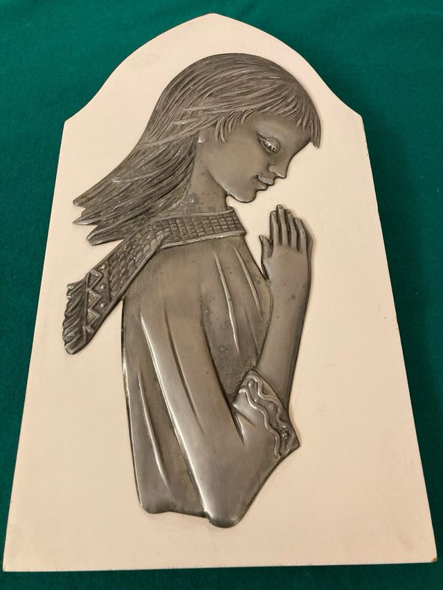 Quadro cameretta bambini  in peltro Vintage