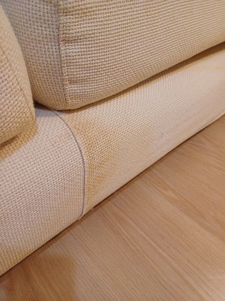 Sofá"cama" (reclinable) 4 plazas de tela