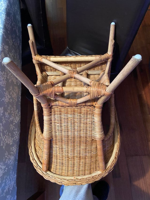 SILLÓN INFANTIL DE MIMBRE, PARA NIÑOS O MUÑECOS