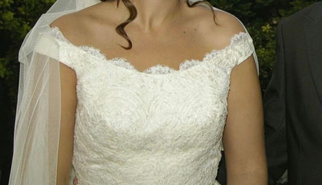 Traje novia Rosa Clará