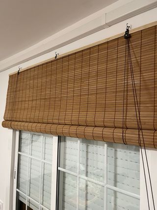 2 estores bambú natural