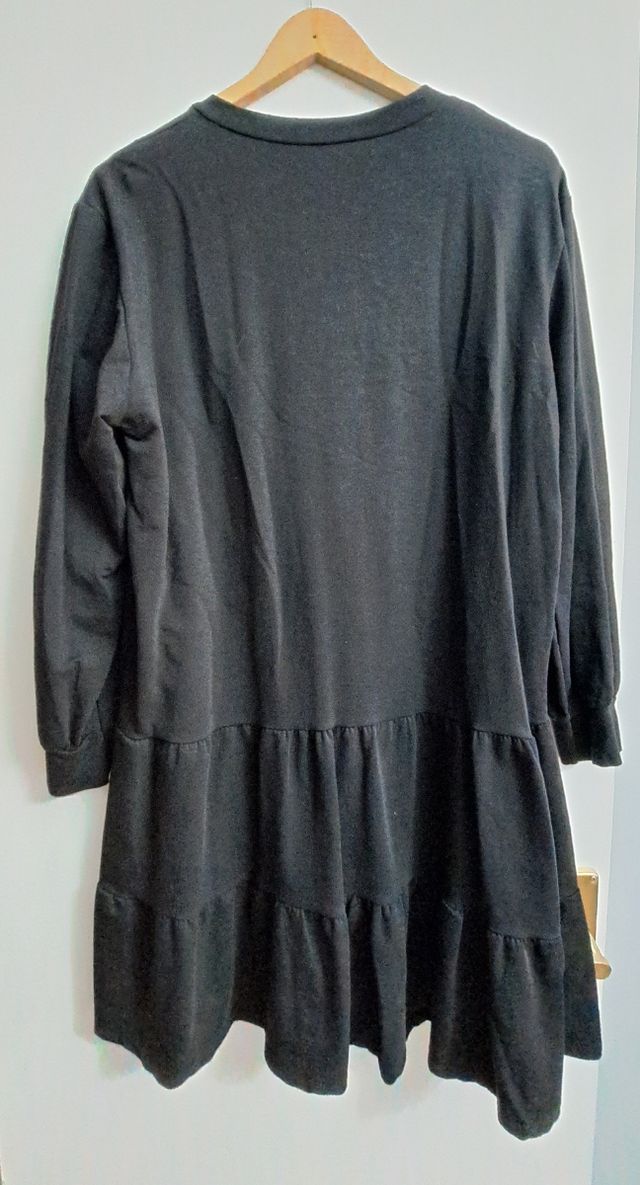 Vestido sudadera negro